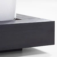 Adia Black Wood Platform Queen Bed by Leanne Ford
