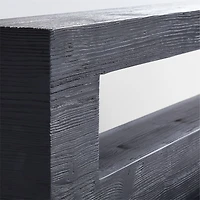 Adia Black Wood Platform Queen Bed by Leanne Ford