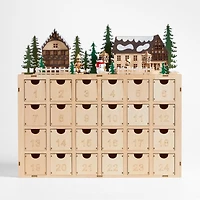 Wooden Village Holiday Advent Calendar