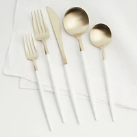 Aero White Champagne 5-Piece Place Setting