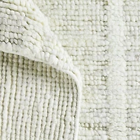 Agen Wool Handwoven Grid Ivory Area Rug 8'x10'