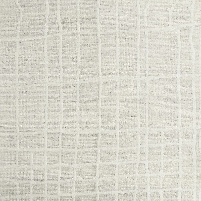 Agen Wool Handwoven Grid Ivory Area Rug 8'x10'