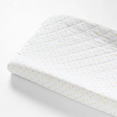 Aiko Organic Yellow Diamonds Baby Changing Pad Cover