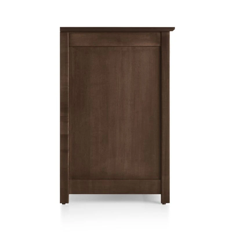 Ainsworth Cocoa 64" Storage Media Console with Glass/Wood Doors
