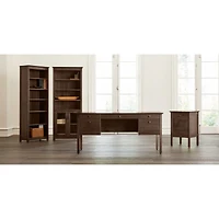 Ainsworth Cocoa Media Storage Tower with Glass/Wood Doors