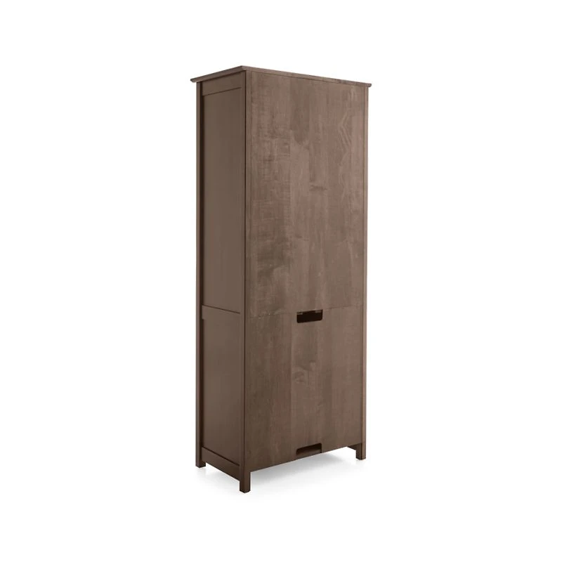 Ainsworth Cocoa Media Storage Tower with Glass/Wood Doors