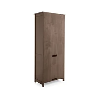 Ainsworth Cocoa Media Storage Tower with Glass/Wood Doors