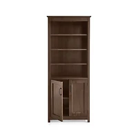 Ainsworth Cocoa Media Storage Tower with Glass/Wood Doors