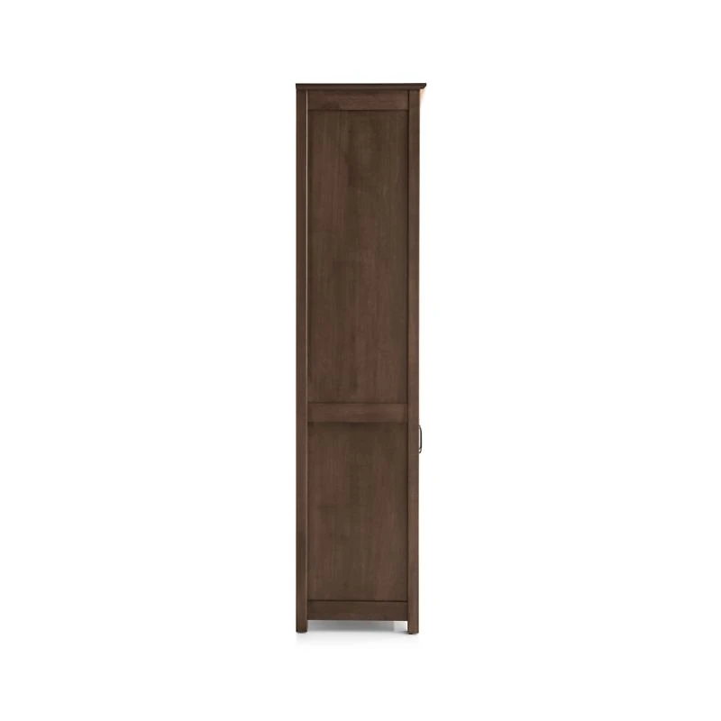 Ainsworth Cocoa Media Storage Tower with Glass/Wood Doors
