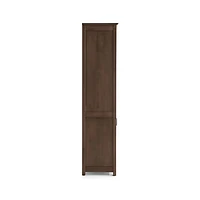 Ainsworth Cocoa Media Storage Tower with Glass/Wood Doors
