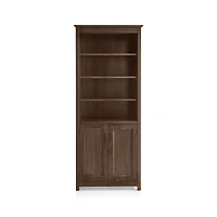 Ainsworth Cocoa Media Storage Tower with Glass/Wood Doors