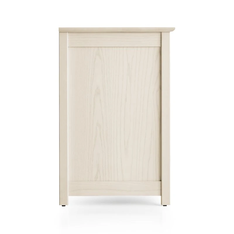 Ainsworth Cream 64" Storage Media Console with Glass/Wood Doors