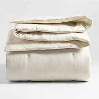 Organic Cotton Textured Natural Taupe Full/Queen Comforter