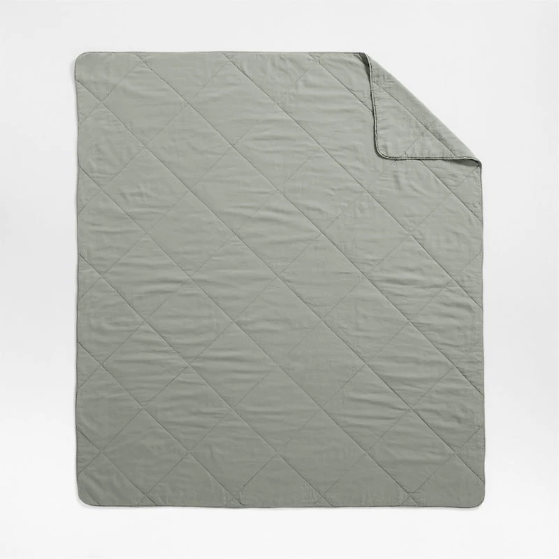 Aire Natural EUROPEAN FLAX ™-Certified Linen Shadow Sage King Quilt