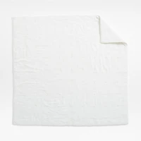 Crinkle Cotton Linen Blend Cream Full/Queen Comforter