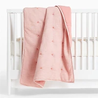 Aire Crinkle Hand-Quilted Organic Cotton Baby Crib Quilt