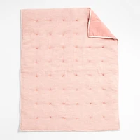 Aire Crinkle Hand-Quilted Organic Cotton Baby Crib Quilt