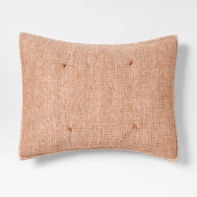 Aire Terracotta Crinkle Organic Cotton Kids Pillow Sham