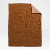 Aire Terracotta Crinkle Organic Cotton Kids Full/Queen Quilt