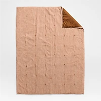 Aire Terracotta Crinkle Organic Cotton Kids Full/Queen Quilt