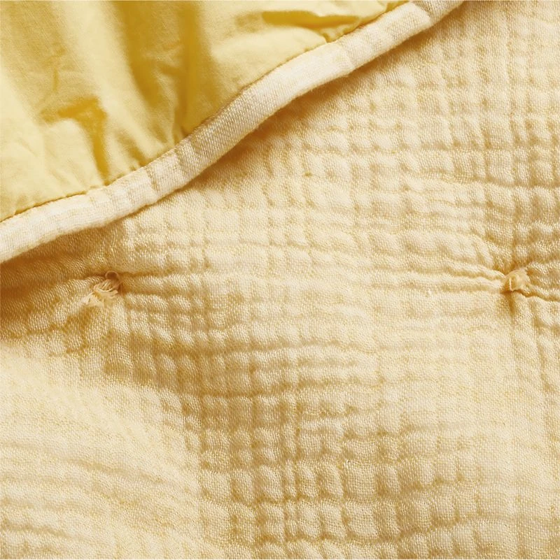 Aire Washable Yellow Baby Crib Hand-Quilted Comforter