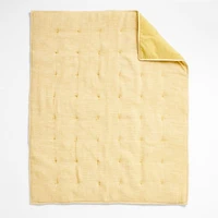 Aire Washable Yellow Baby Crib Hand-Quilted Comforter