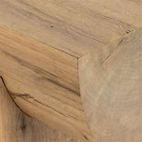 Albie 78.75" Rectangular Natural Oak Wood Console Table