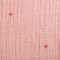 Aldrin Pink Organic Cotton Sheer Window Curtain Panel 44"x63"