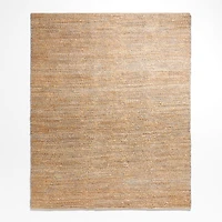 Ales Chenille and Jute/Cotton Blend Dark Blue Area Rug 9'x12'
