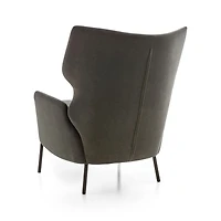 Alex Grey Velvet Accent Chair