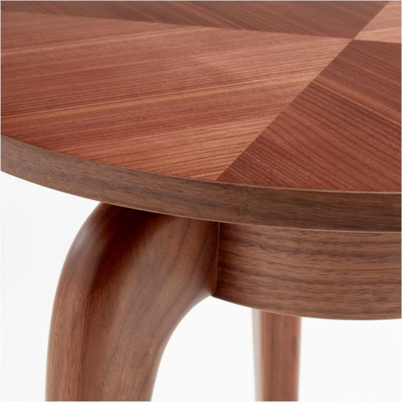 Alexander Walnut Wood Side Table by Jake Arnold