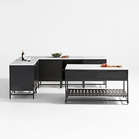 Alfresco -Piece L-Shaped Outdoor Kitchen Set with Island