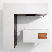 Alfresco 5-Piece L-Shaped Outdoor Kitchen Set with Island