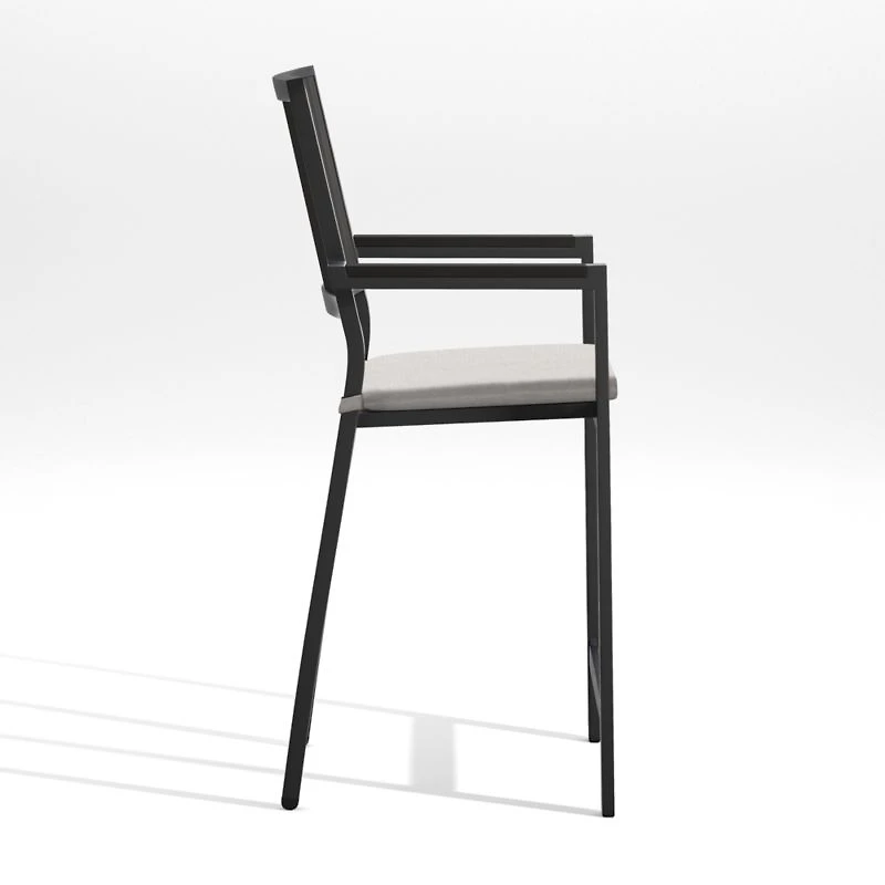 Alfresco Black Outdoor Counter Stool