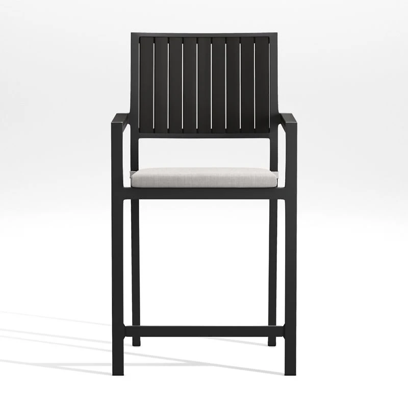 Alfresco Black Outdoor Counter Stool