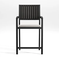 Alfresco Black Outdoor Counter Stool