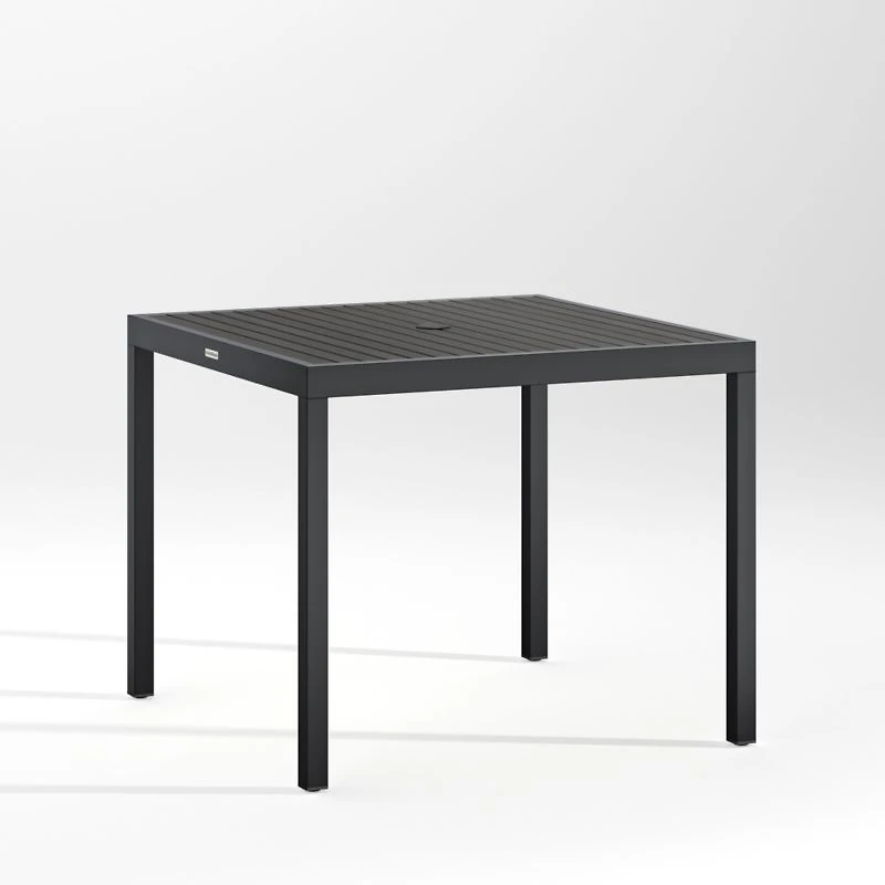 Alfresco 35" Black Outdoor Cafe Table