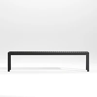 Alfresco Black Outdoor Dining Bench