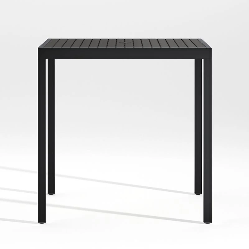 Alfresco 35" Black Outdoor High Dining Table