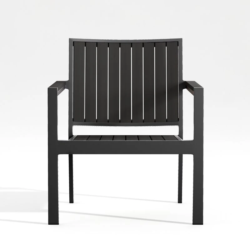 Alfresco Black Outdoor Lounge Chair