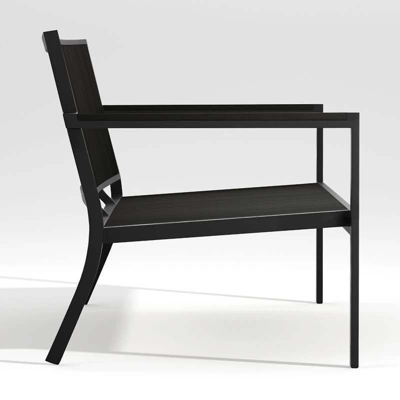 Alfresco 62" Black Outdoor Sofa