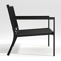 Alfresco 62" Black Outdoor Sofa