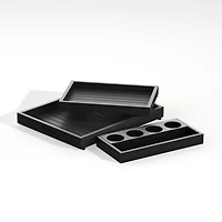 Alfresco Black Outdoor Storage Cart with Casters