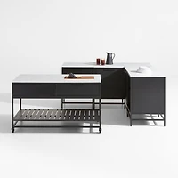 Alfresco Petite L-Shaped Outdoor Kitchen Set with Island