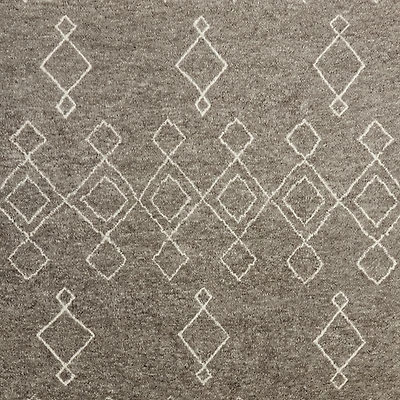 Algiers Wool Hand-Knotted Grey Area Rug 10'x14'