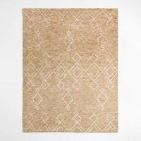 Algiers Wool Hand-Knotted Sand Brown Area Rug