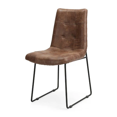 Naomi Vintage Tobacco Tufted Dining Chair