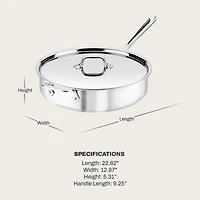 All-Clad ® D3 5-Qt. Saute Pan with Lid