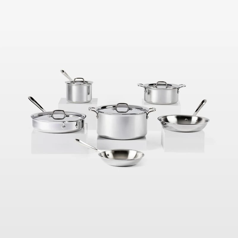 All-Clad © d3 Stainless Steel 10-Piece Cookware Set
