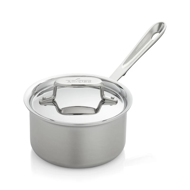 All-Clad ® d5 ® 1.5 qt Brushed Stainless Steel Saucepan with Lid